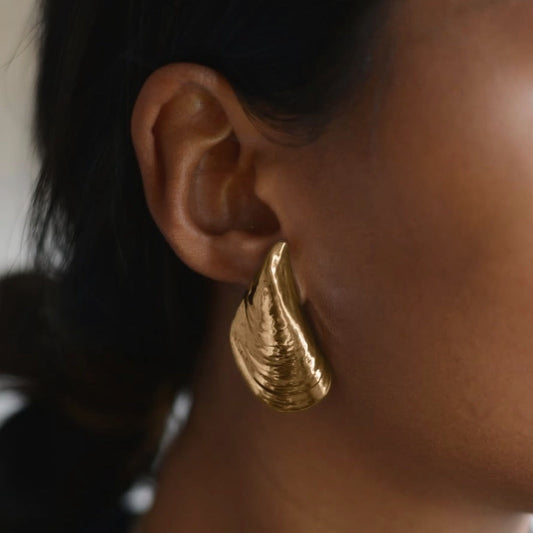 Altea Earrings, brass